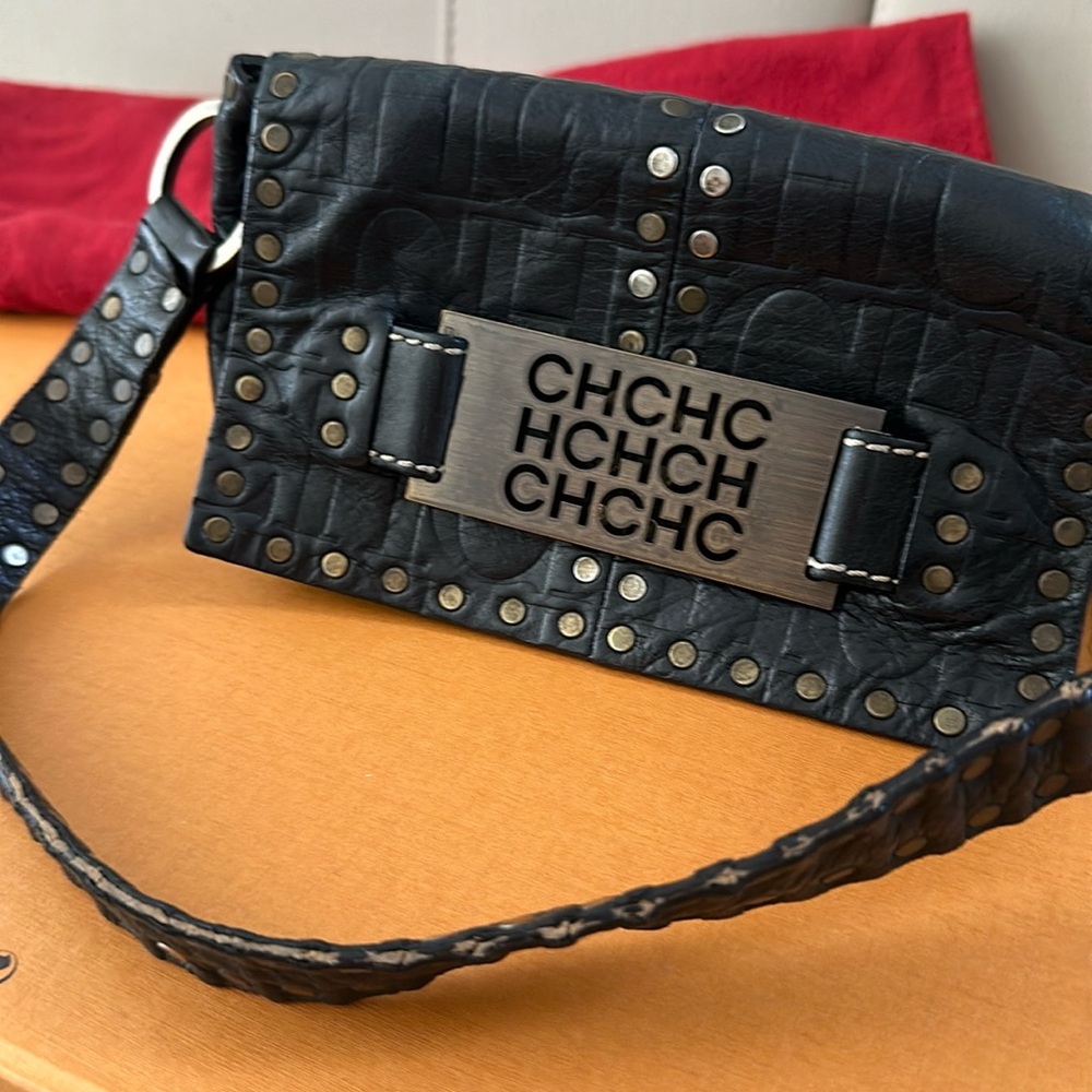 Carolina Herrera Leather Clutch Bag